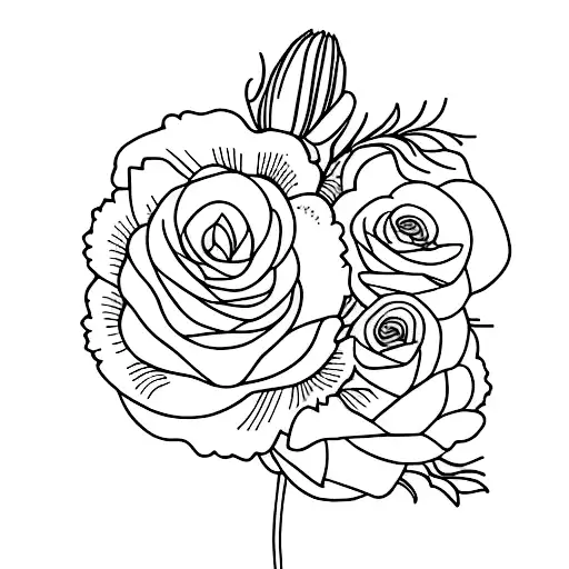 Holly And Gladiolus Floral Sleeve