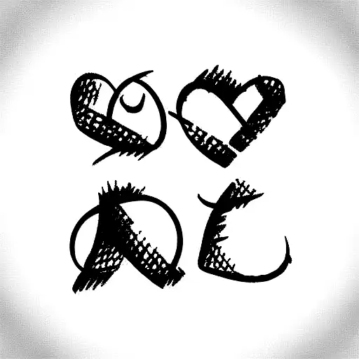 Chinese Stamp Love Symbol