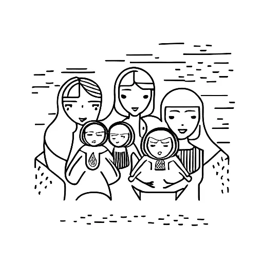 3 Sisters And Mother Father