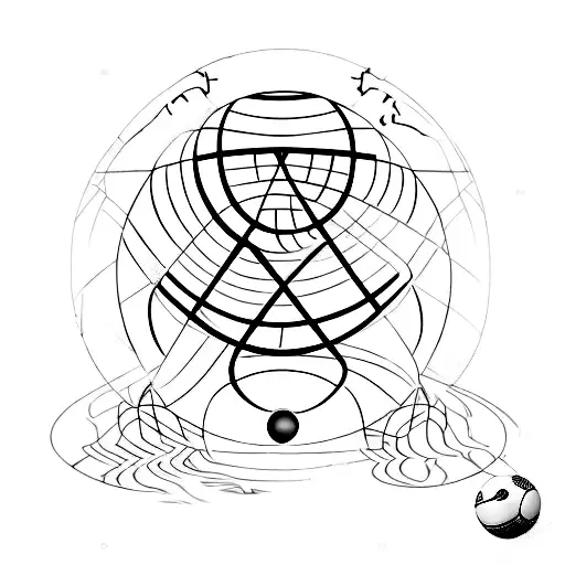 Horoscope Symbol Integrated Into A Basketball Design
