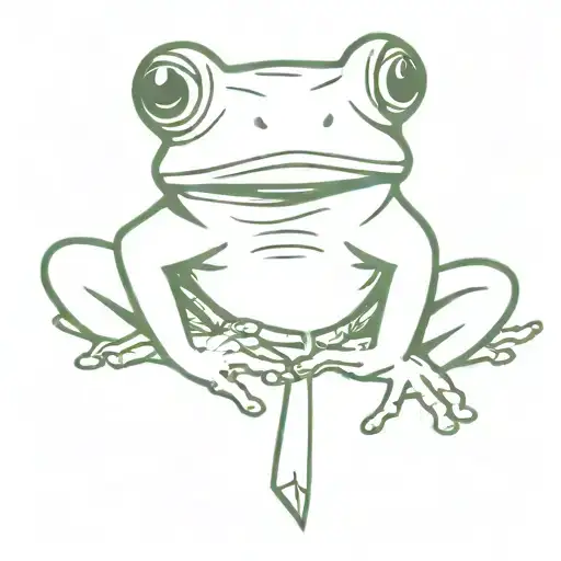 Frog Wearing Lab Coat