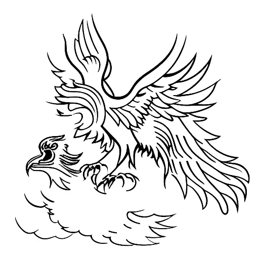 A Phoenix Rising From A Pile Of Children's Toys