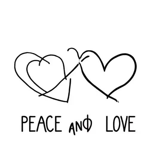Tattoo That Says Peace And Love
