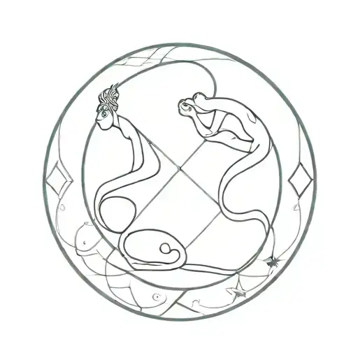 Balance And Aquarius Zodiac Sign Intertwined