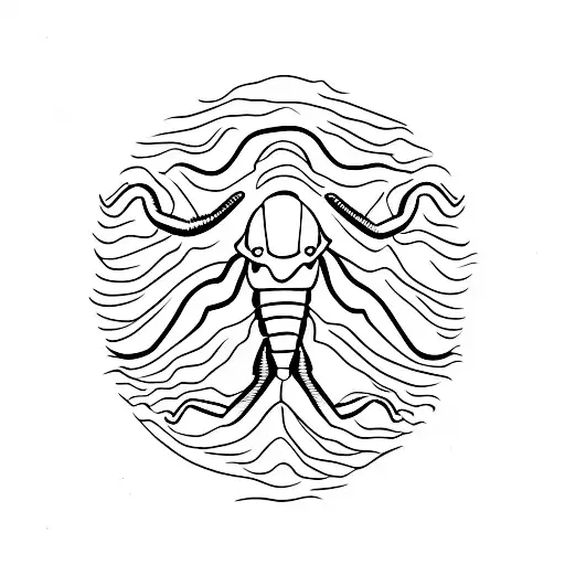 Thin Scorpion On Sternum