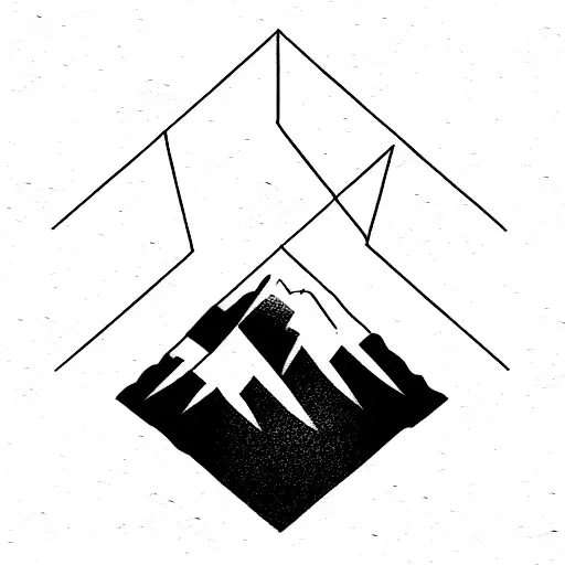 Mountain With Angle Wings