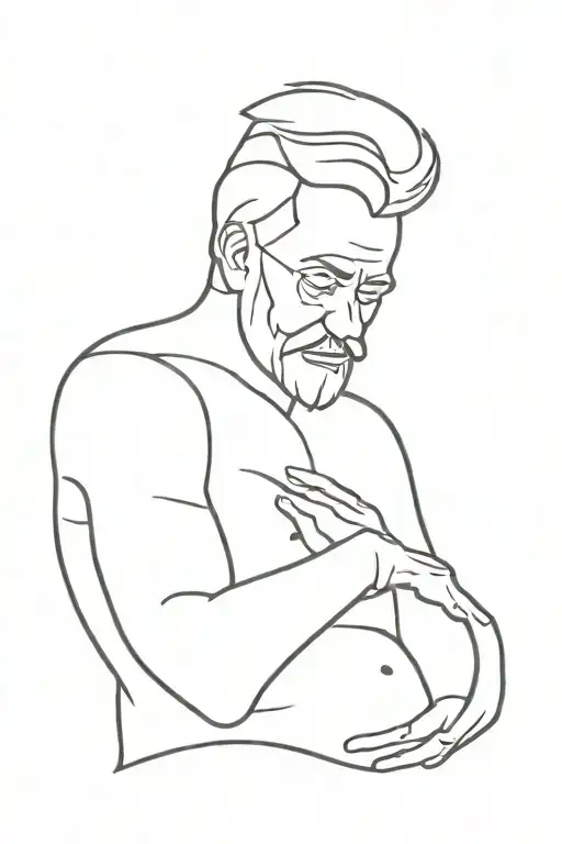 Father Outline Style