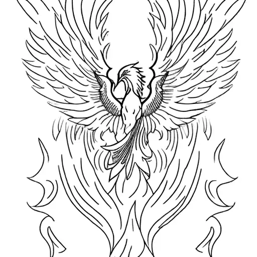 A Majestic Phoenix Rising From A Grand Piano