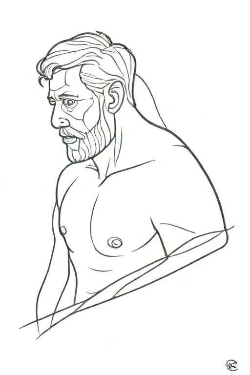 Father Fine Line Black