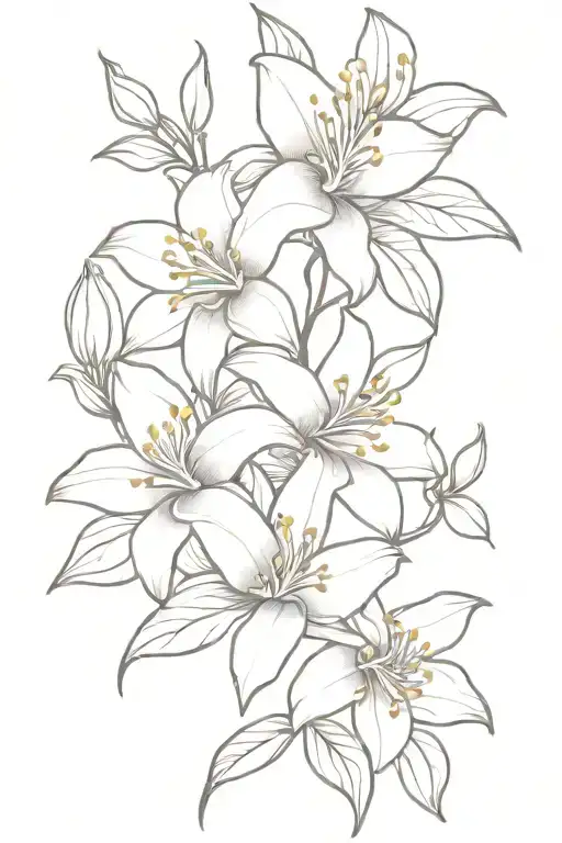 Jasmine And Lily Flowers