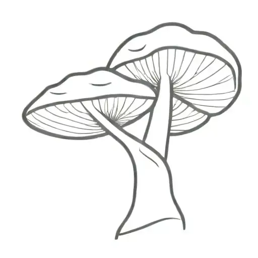 Thin Line Wild Mushroom