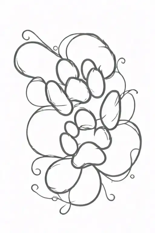 Western Paw Print Playing Card