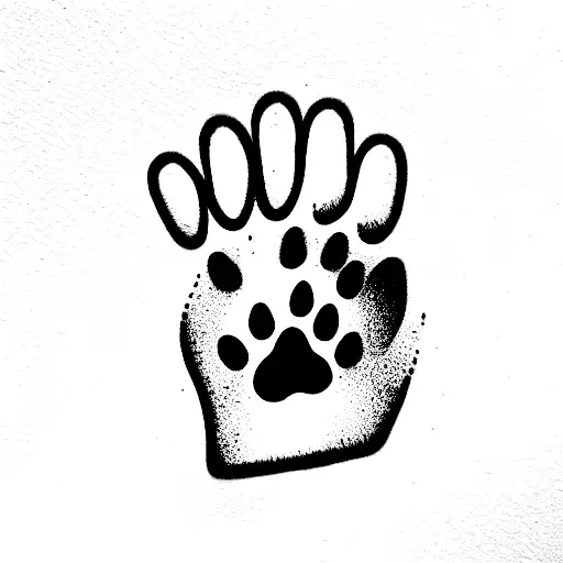 Dog Paw Print Athena