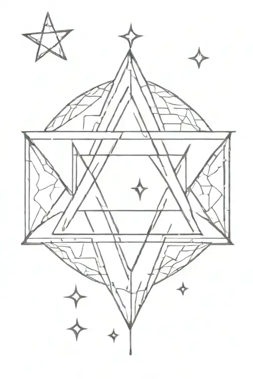Star Of David Star And Diamond And Tridentv