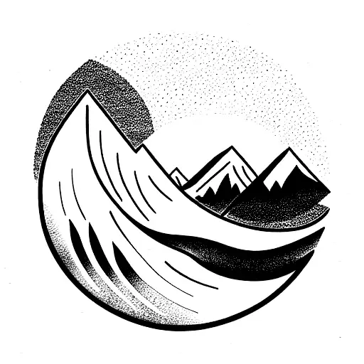 Wave Mountain Compass