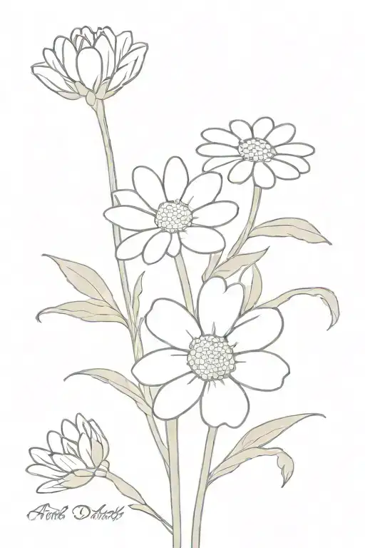 April Daisy And May Birth Flower Bouquet