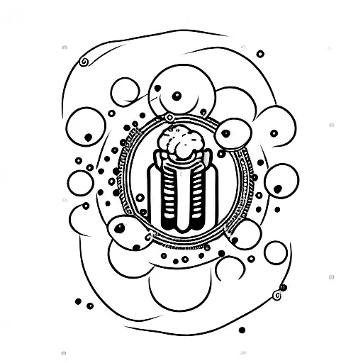 A Beer Glass With Playing Card Suits As Bubbles