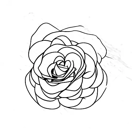 Horizontal Rose With Xx Under It