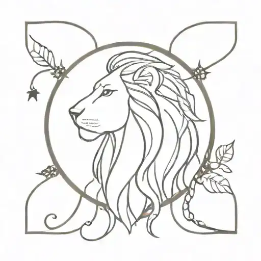 Half Lion Half Dream Catcher Entangled