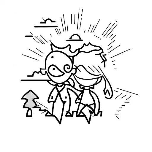 Father And Son Walking Together