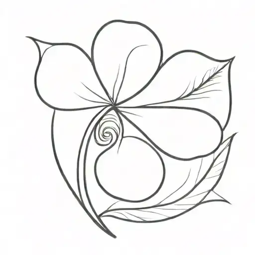 A Spiral Shaped Kawakawa Leaf Clover