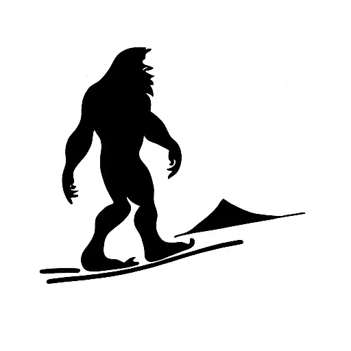 Bigfoot Coming Out Of A Tent