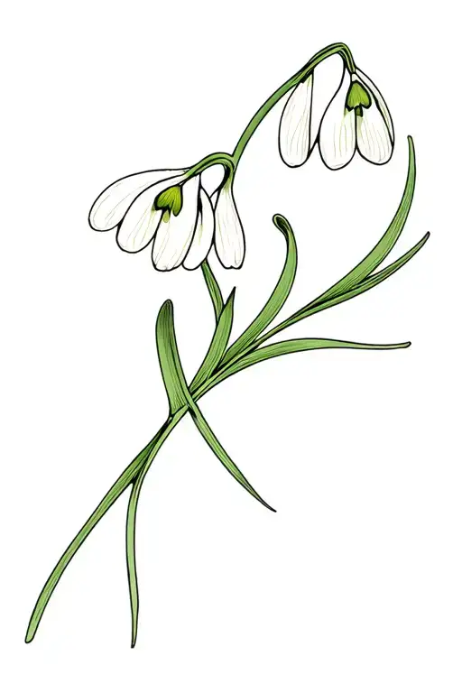 Snowdrops Sun Abstract