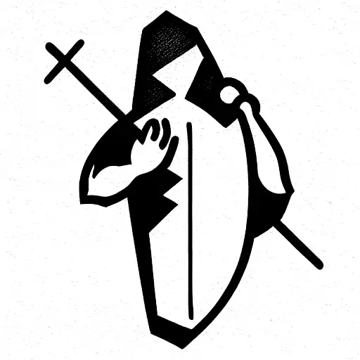 Strong Man With Hood And Truncheon