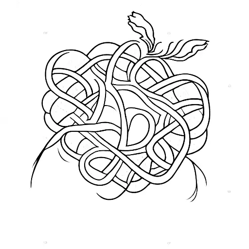 Symbol Of Hope Intertwined With A Delicate Feather