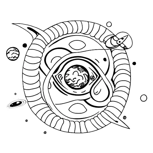 Black Hole Sucking Planets