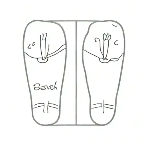 Cute Dainty Girl Matching But Unque Tattoo Pair