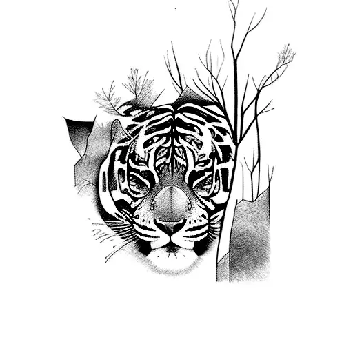 Wild Animals Emerging From A Dense Forest