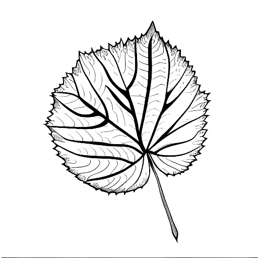 Abstract Representation Of An Elm Leaf