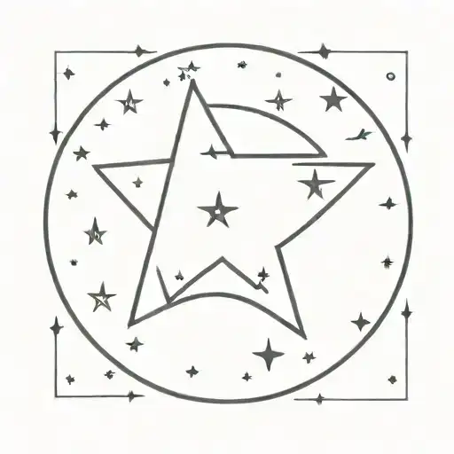 Starry Design With Space For A Quote Written