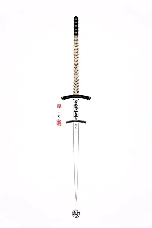 Katana With A Background