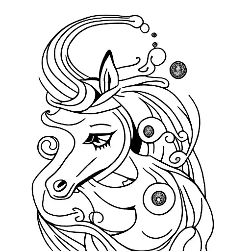 Create Tattoo That Symbolises Horse With An Diamond