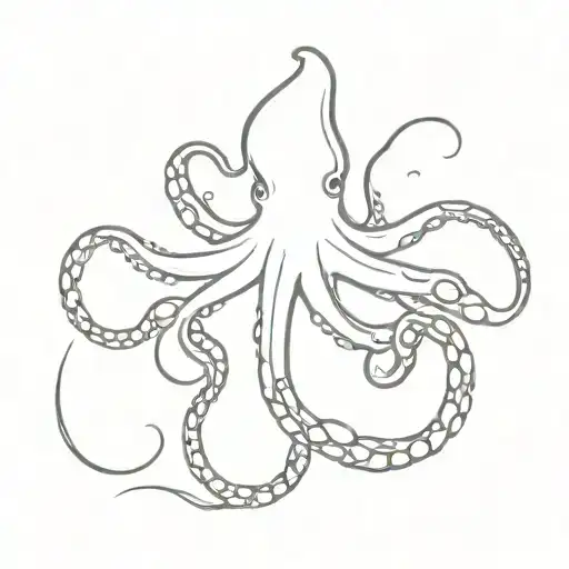 One-line Octopus Tentacles
