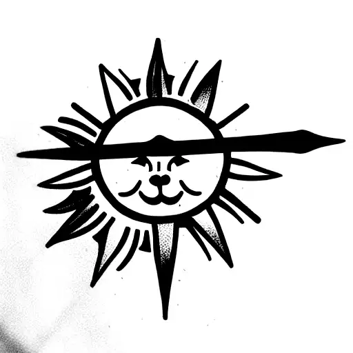 Three Musketeer Sabers Crossed Sun And Ivy