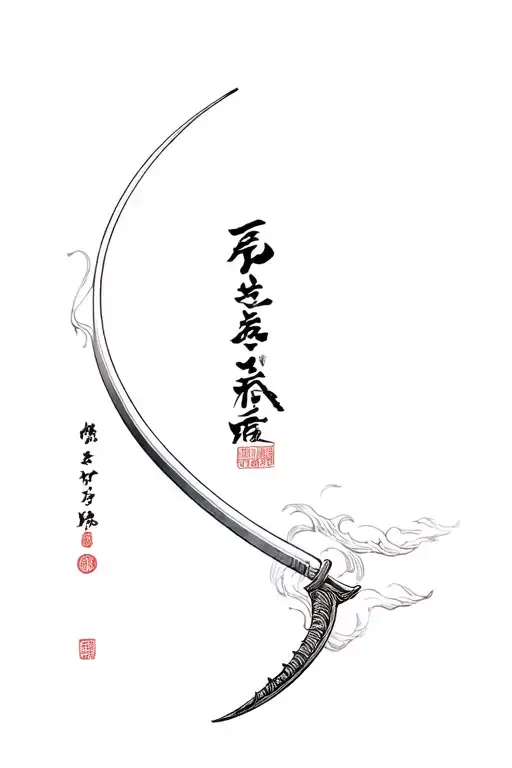 Katana With Sea Back Yes