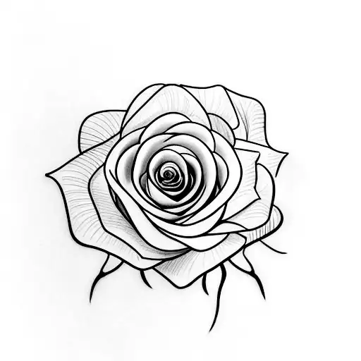 Small Dual Coloured Rose
