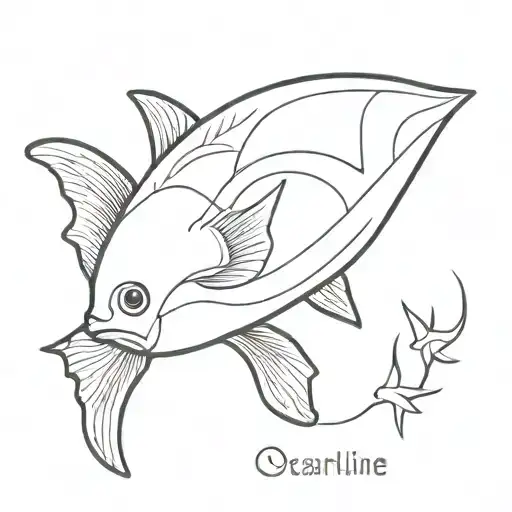 Fine Line Ocean Sunfish