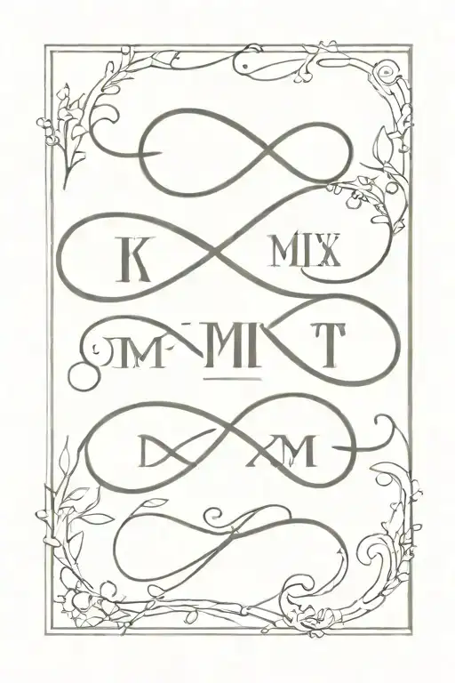 Infinity Loop Roman Numerals Representing Important Dates