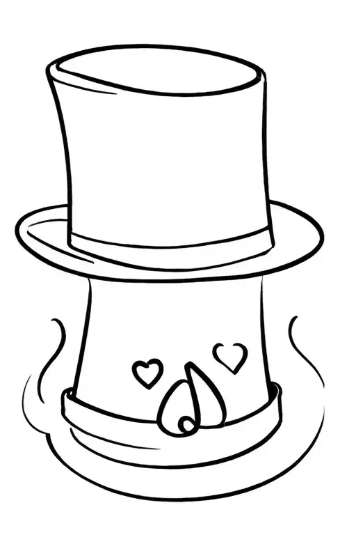 Outline Top Hat Ok Emoji Hat Tip