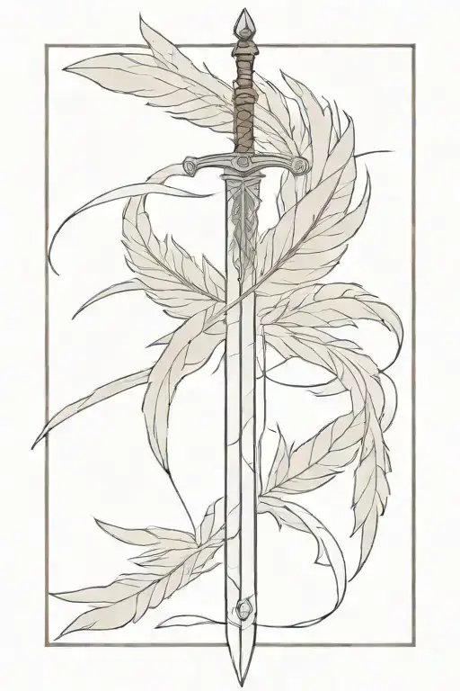 Attack On Titan Odm Sword With Feathers