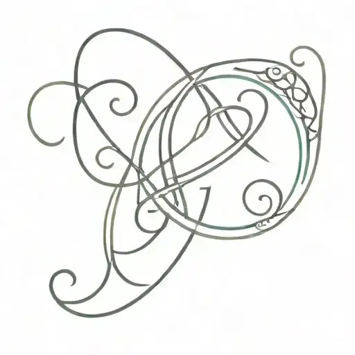 Use Letters B K Celtic Icon Weaves