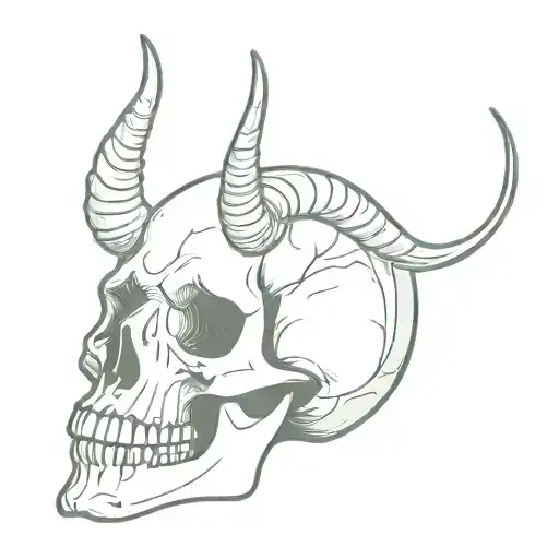 Skeleton With Big Horns