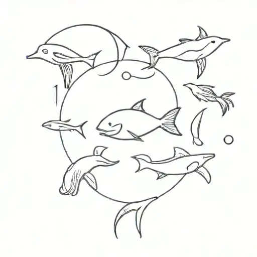 Sea Creatures Neda Symbol