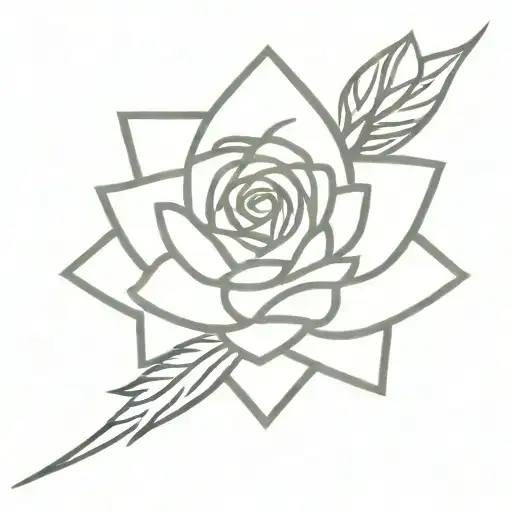 Defqon 1 Logo With Rose Wrapped Together