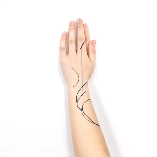 Beautiful Lines Of The Forearm To The Fingers