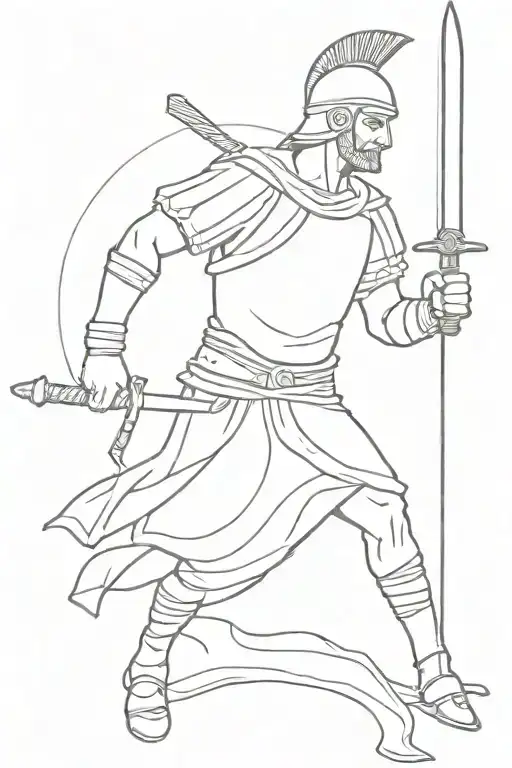 Roman Soldier With Sword